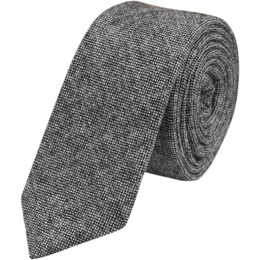 Jessica Charcoal Grey Skinny Tie