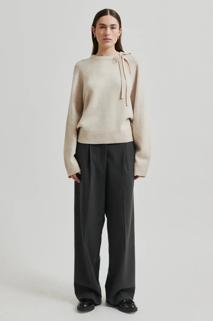 Joline O-Neck Knit - Pumice Stone