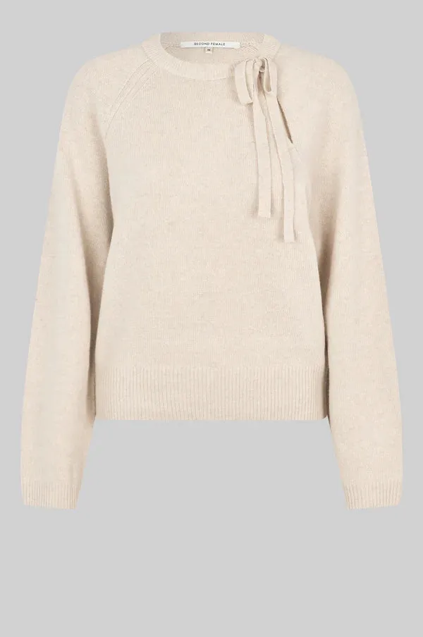 Joline O-Neck Knit - Pumice Stone