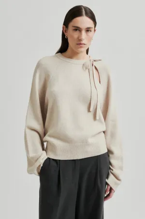 Joline O-Neck Knit - Pumice Stone