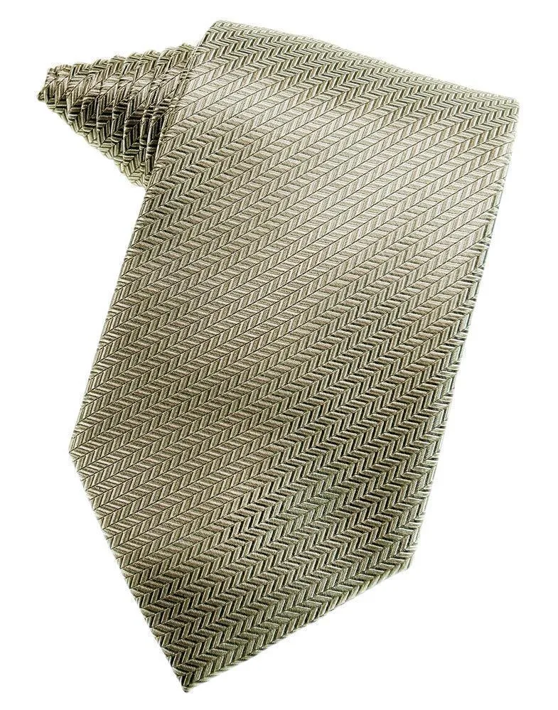 Kiwi Herringbone Necktie