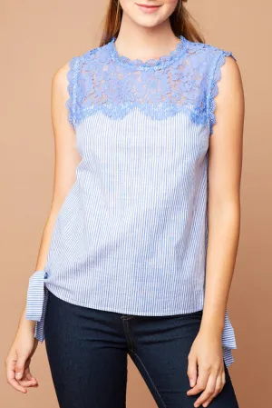 Lace Detail Sleeveless Blouse (Mother: Mommy and Me)