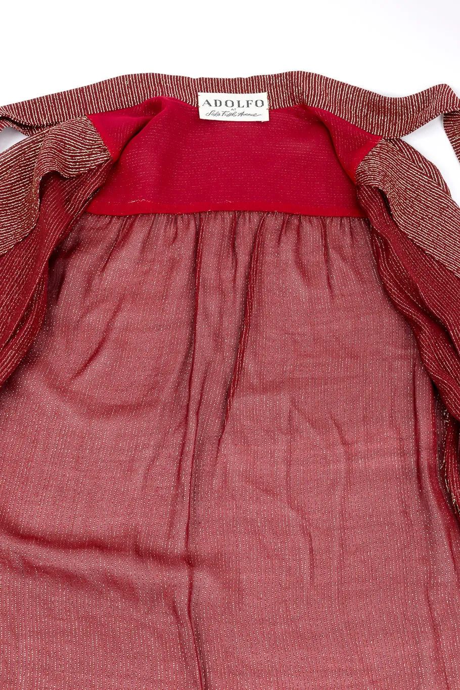 Lamé Blouse & Pleated Skirt Set