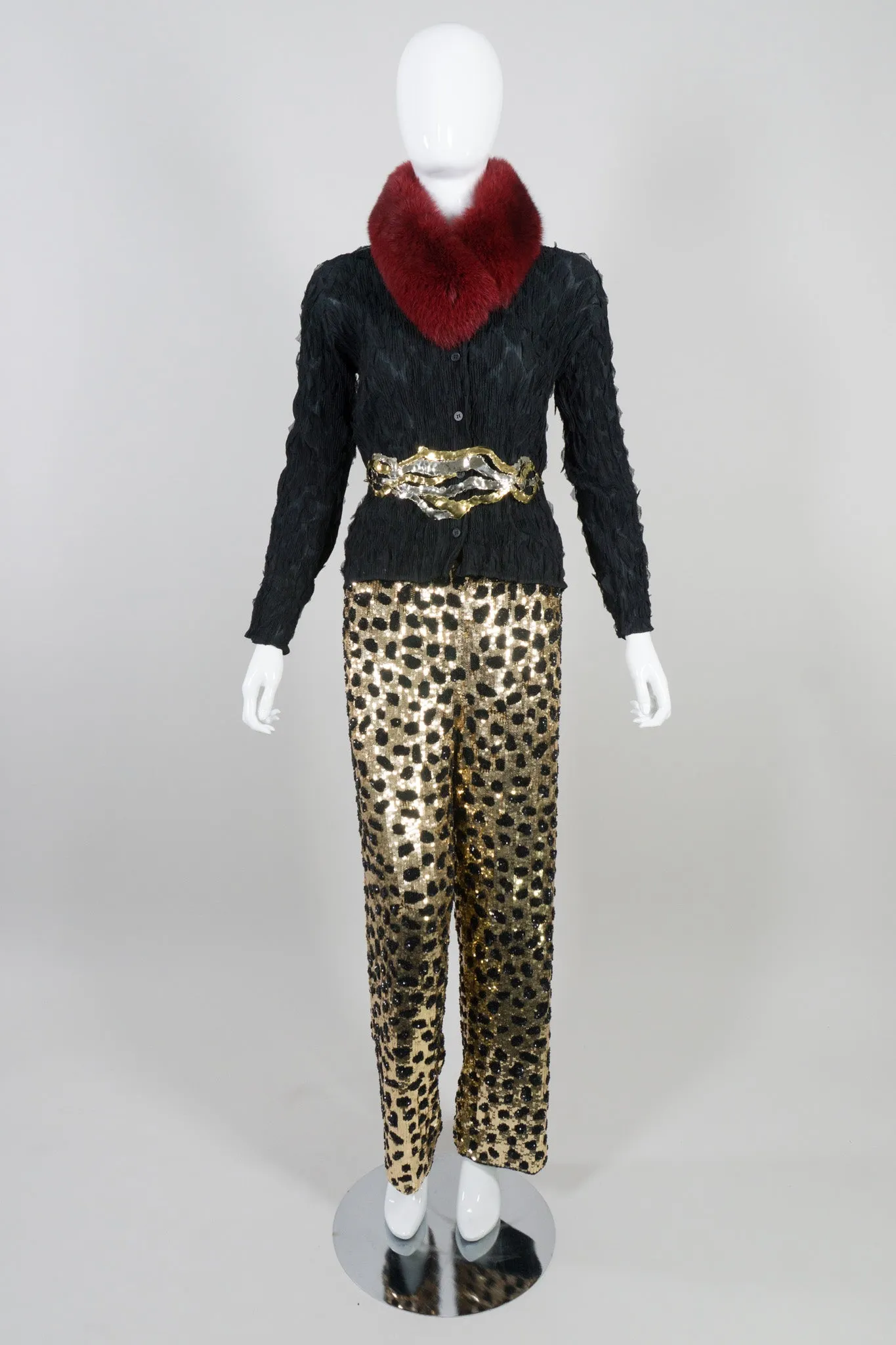 Leopard Sequined Pant