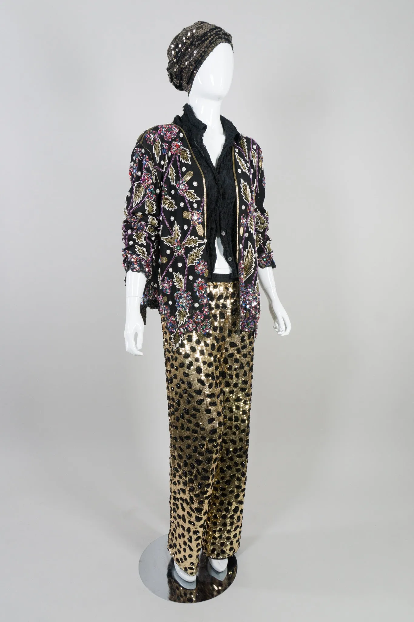 Leopard Sequined Pant
