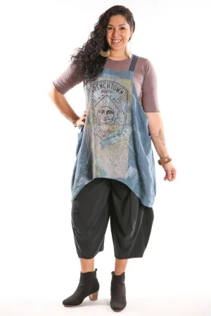 Linen Stockholm Midlayer/Apron Hypnea w/Moon 6202 Printed