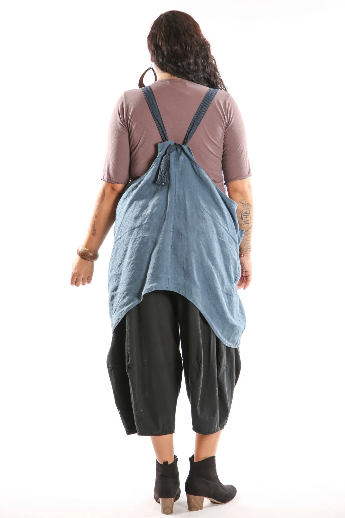 Linen Stockholm Midlayer/Apron Hypnea w/Moon 6202 Printed