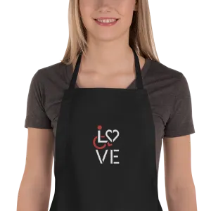 LOVE (for the Special Needs Community) Embroidered Apron