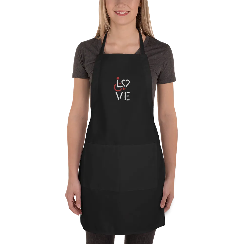LOVE (for the Special Needs Community) Embroidered Apron