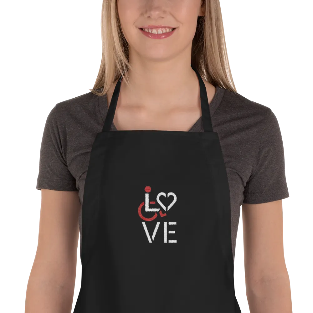 LOVE (for the Special Needs Community) Embroidered Apron