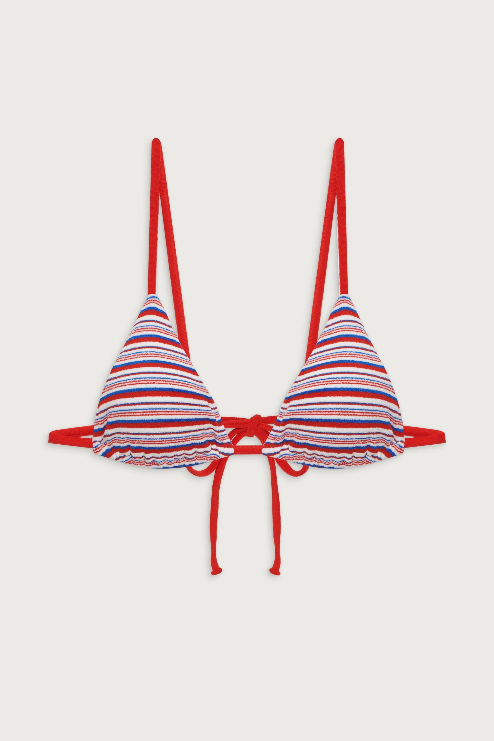 Lumia Terry Triangle Bikini Top - American Summer