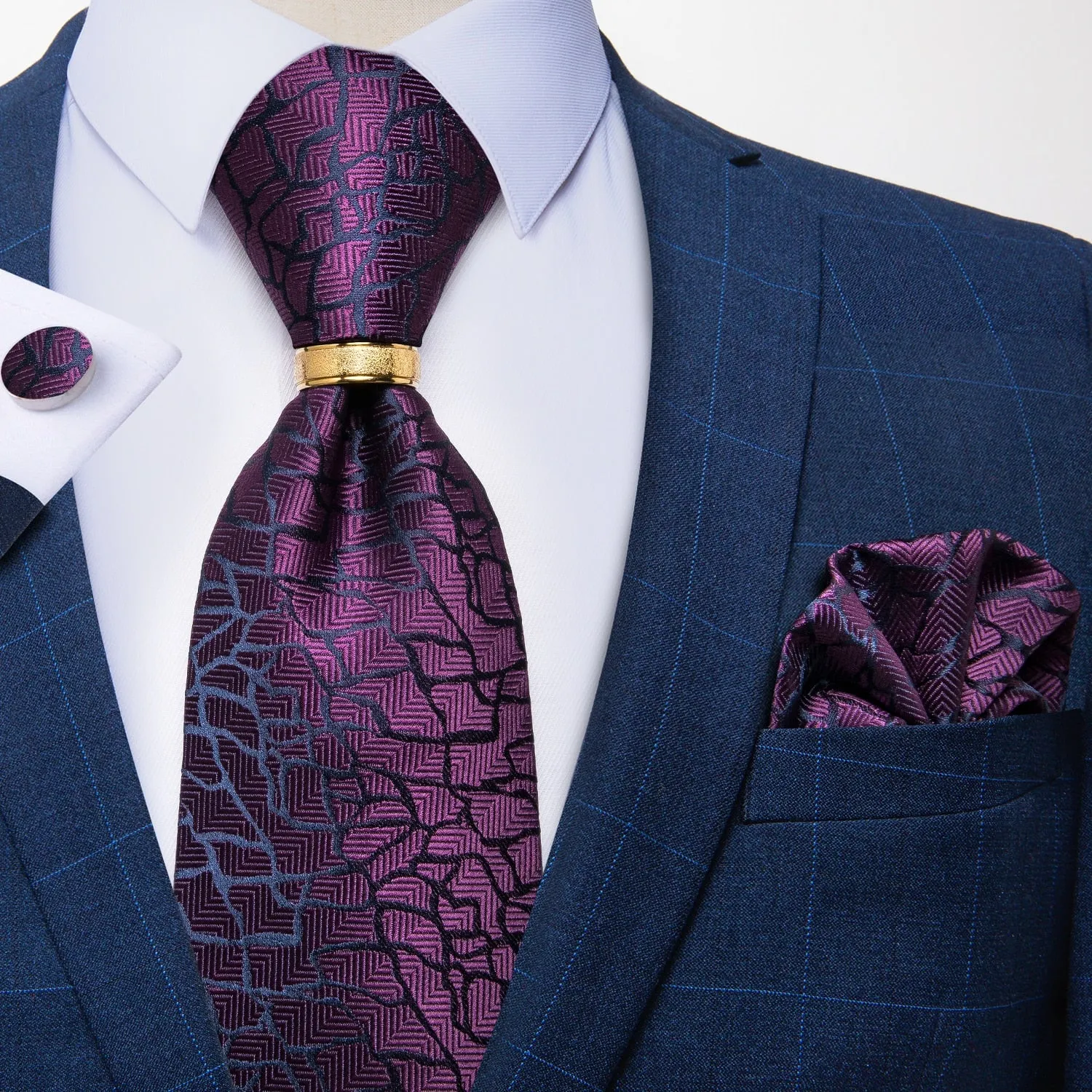 Luxury Striped Silk Woven Ties