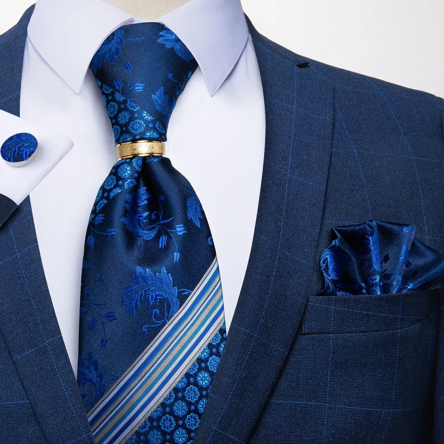 Luxury Striped Silk Woven Ties