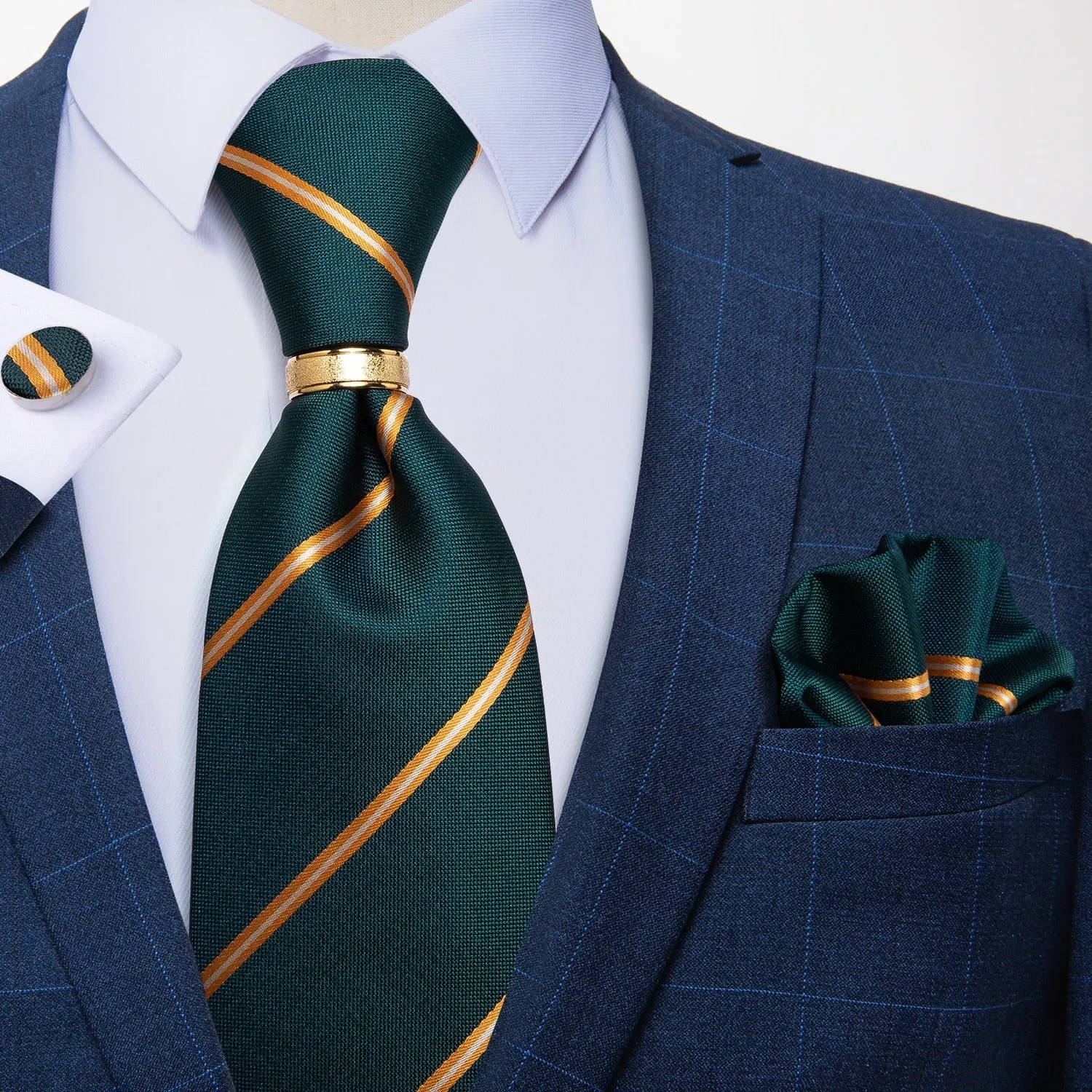 Luxury Striped Silk Woven Ties