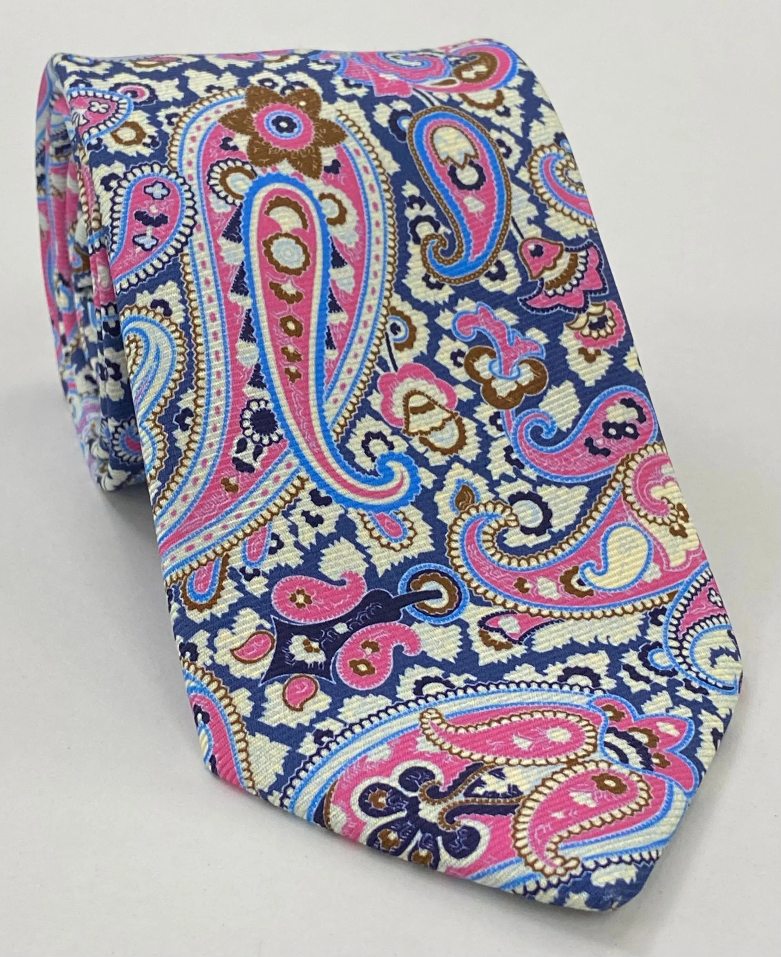 Macclesfield Modern Madder Printed Silk Tie MMPT-101