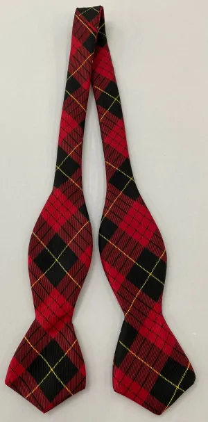 Macqueen Tartan Silk Bow Tie #TABT-12  Red, Black & Yellow
