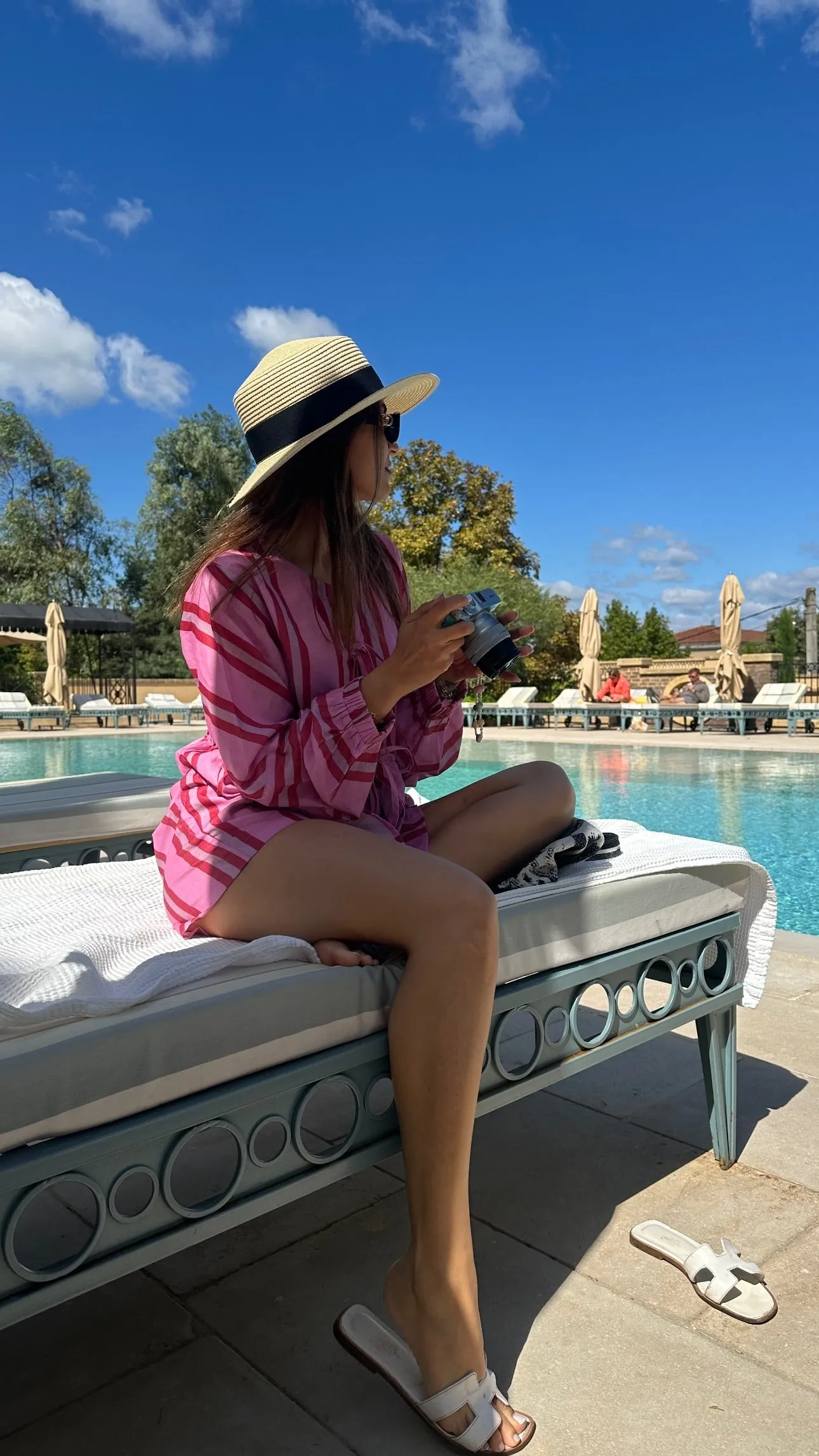 Mehak Bakshi in Bubble Gum Stripes Coord Set