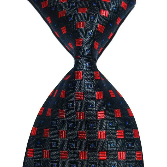 Men Wedding Party Silk Striped Tie