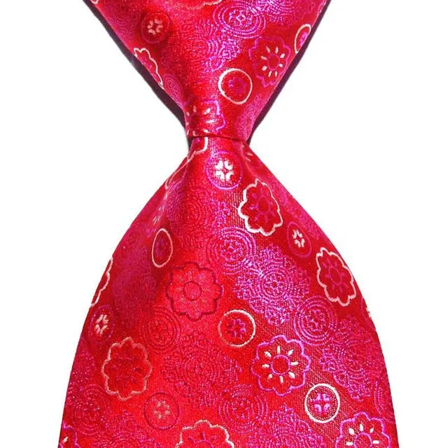 Men Wedding Party Silk Striped Tie