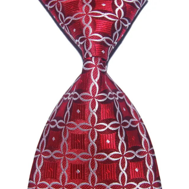 Men Wedding Party Silk Striped Tie