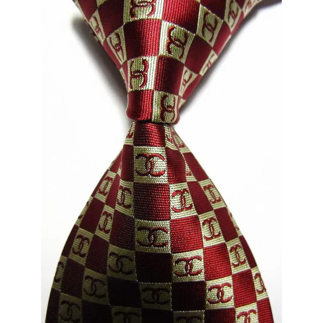 Men Wedding Party Silk Striped Tie