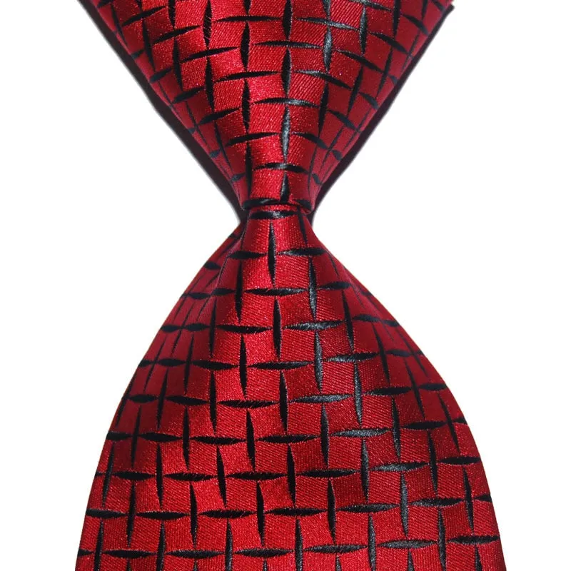 Men Wedding Party Silk Striped Tie