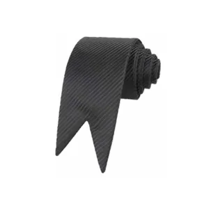 Men's Black Blue Cavalz V cut Necktie