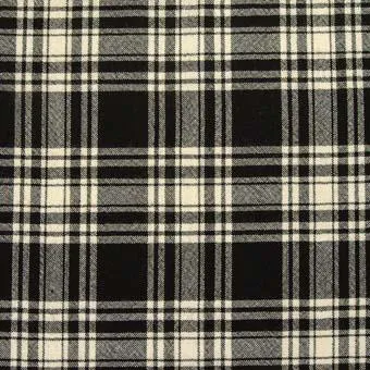 Menzies Black & White Ancient Tartan Pre-Tied Bow Tie