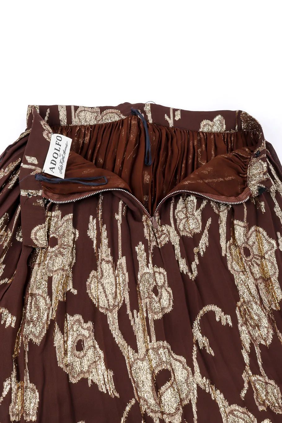 Metallic Top and Skirt Set