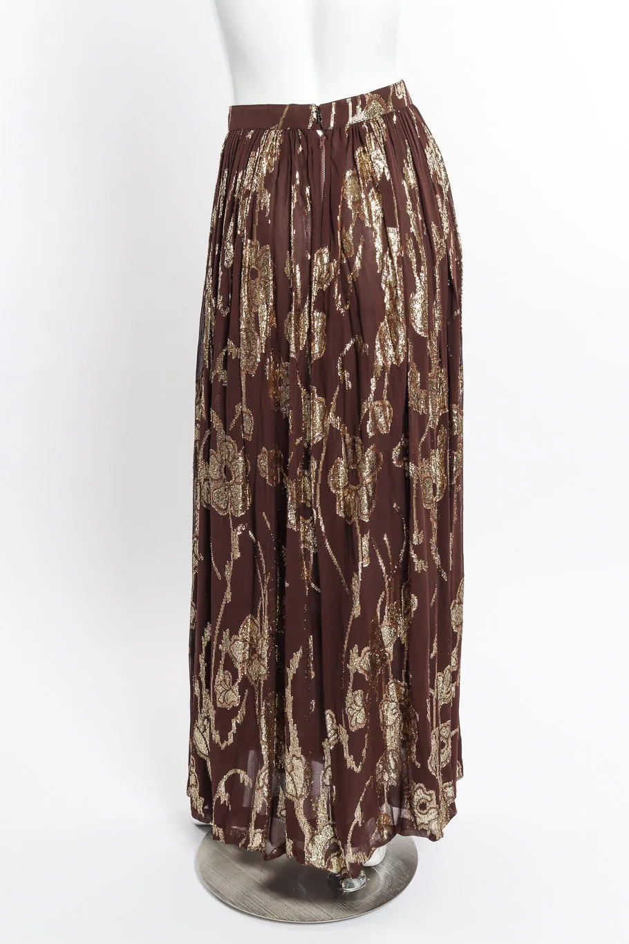 Metallic Top and Skirt Set