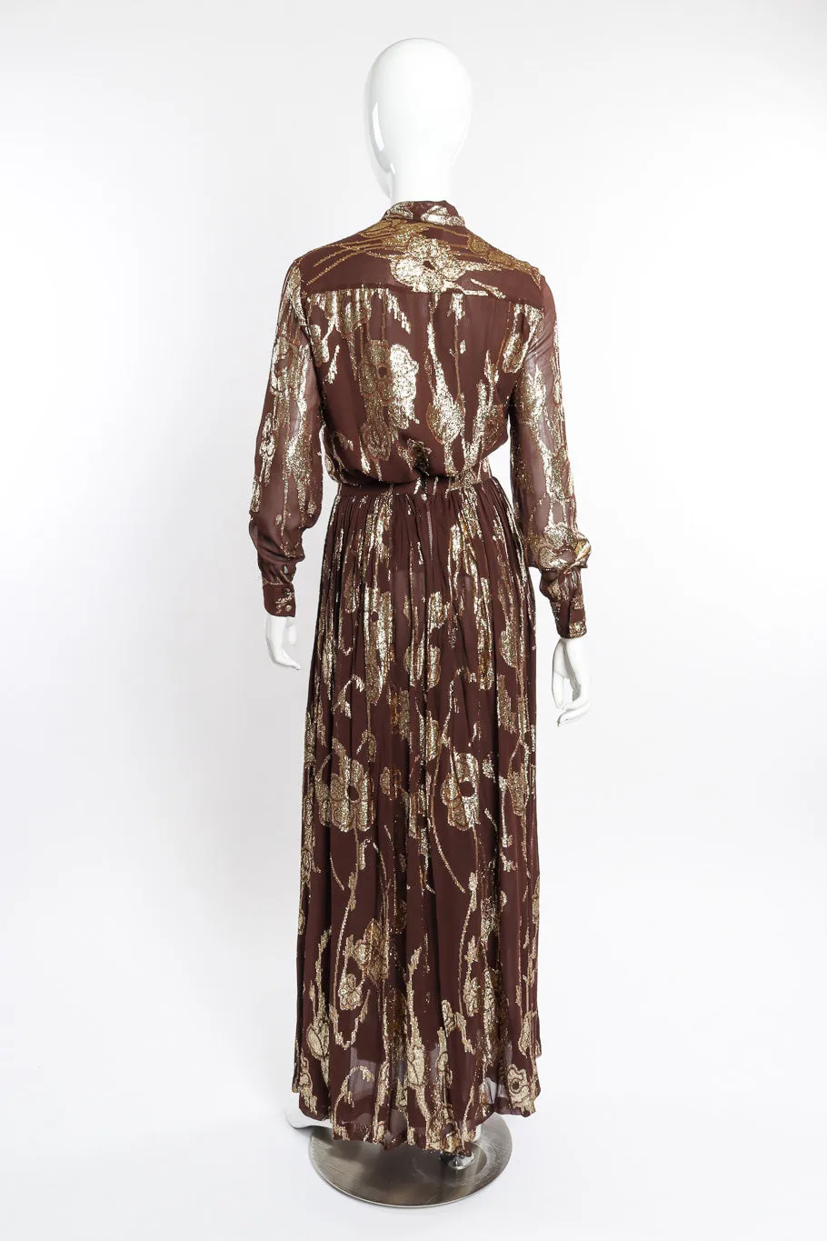 Metallic Top and Skirt Set