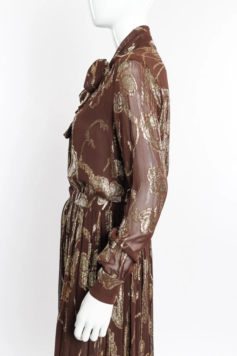 Metallic Top and Skirt Set