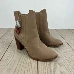 Mia Santos Western Style Ankle Booties 10M Stone (tan) $100 Brussels Polyurethan