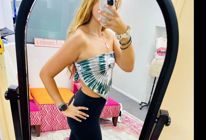 Michigan State Tie Dye Top