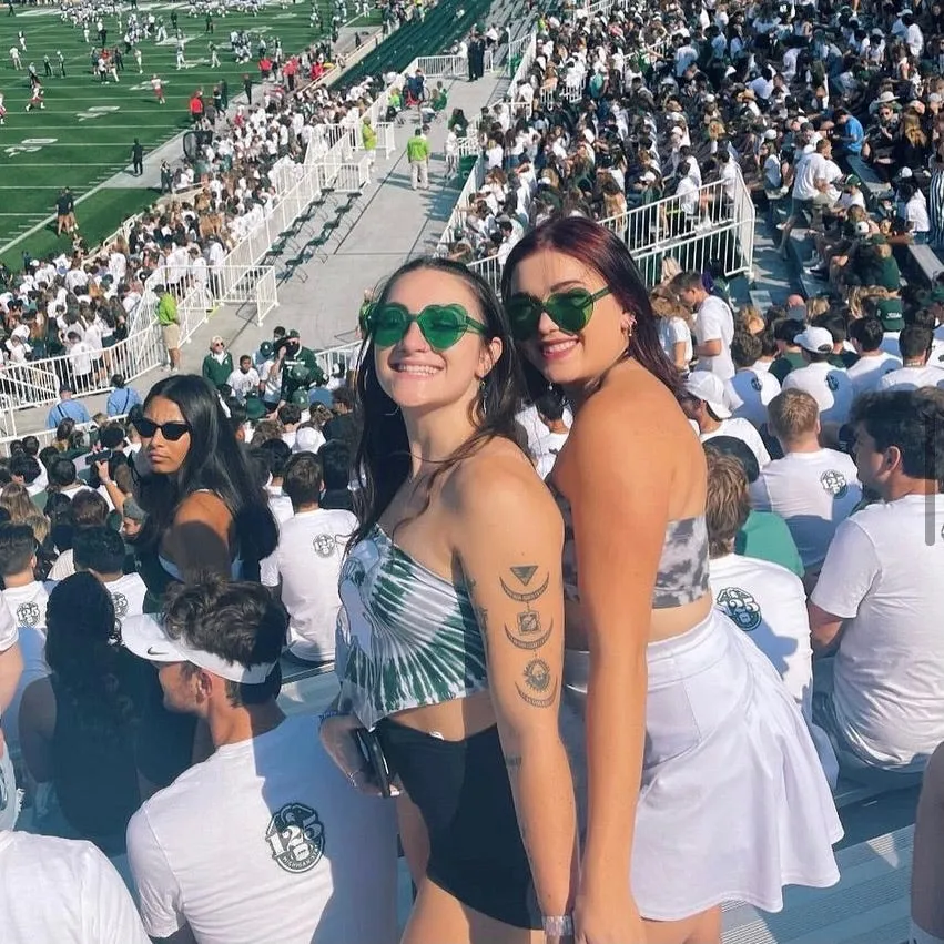 Michigan State Tie Dye Top