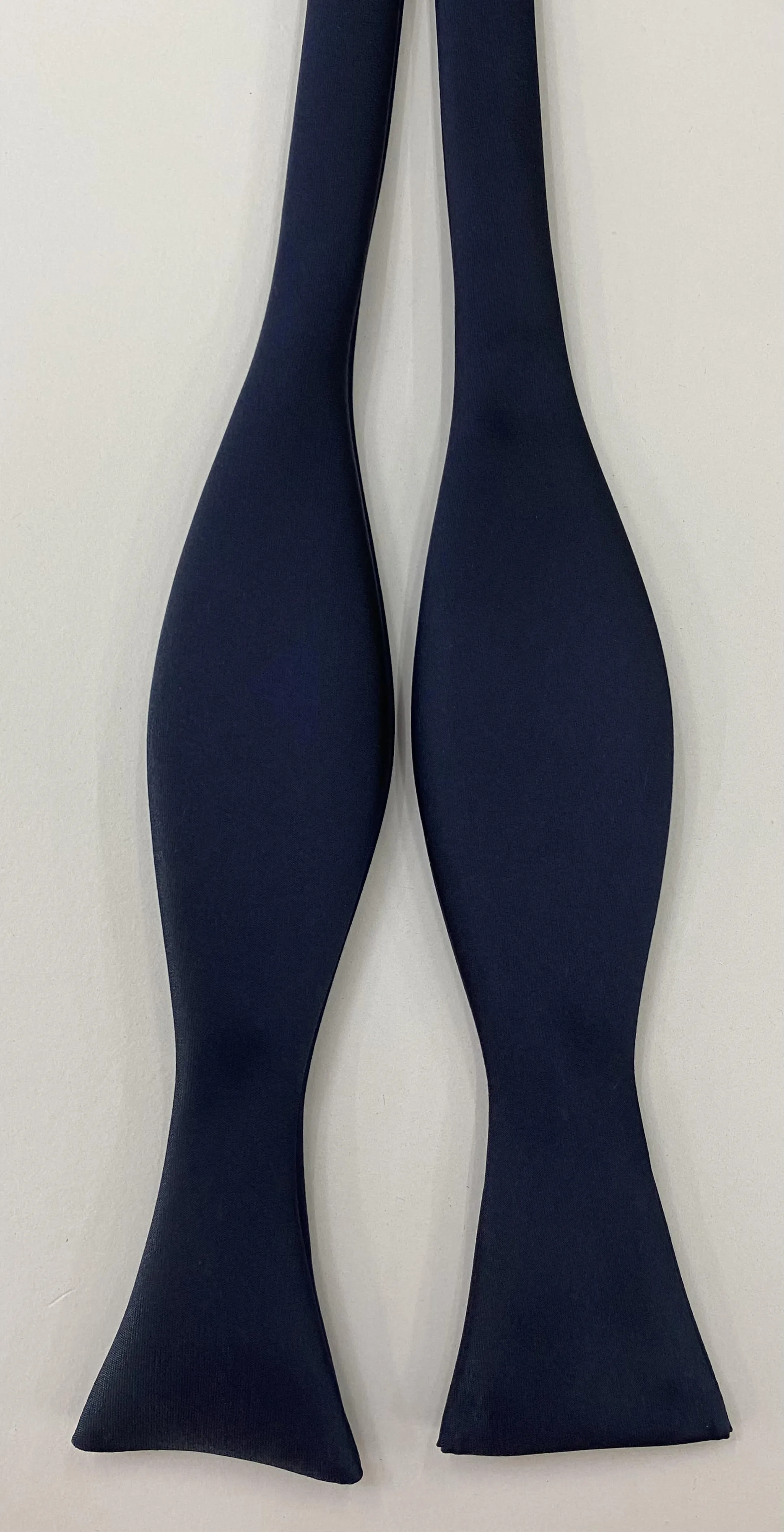 Midnight Blue Satin Silk Bow Tie ESABT-6