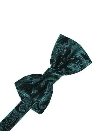 Midnight Blue Tapestry Bow Tie