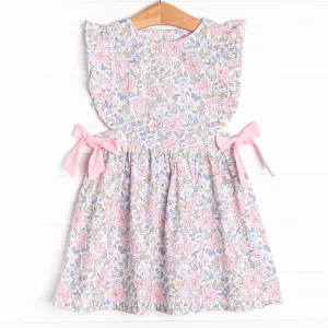 Millie Magnolia Side Tie Dress, Pink