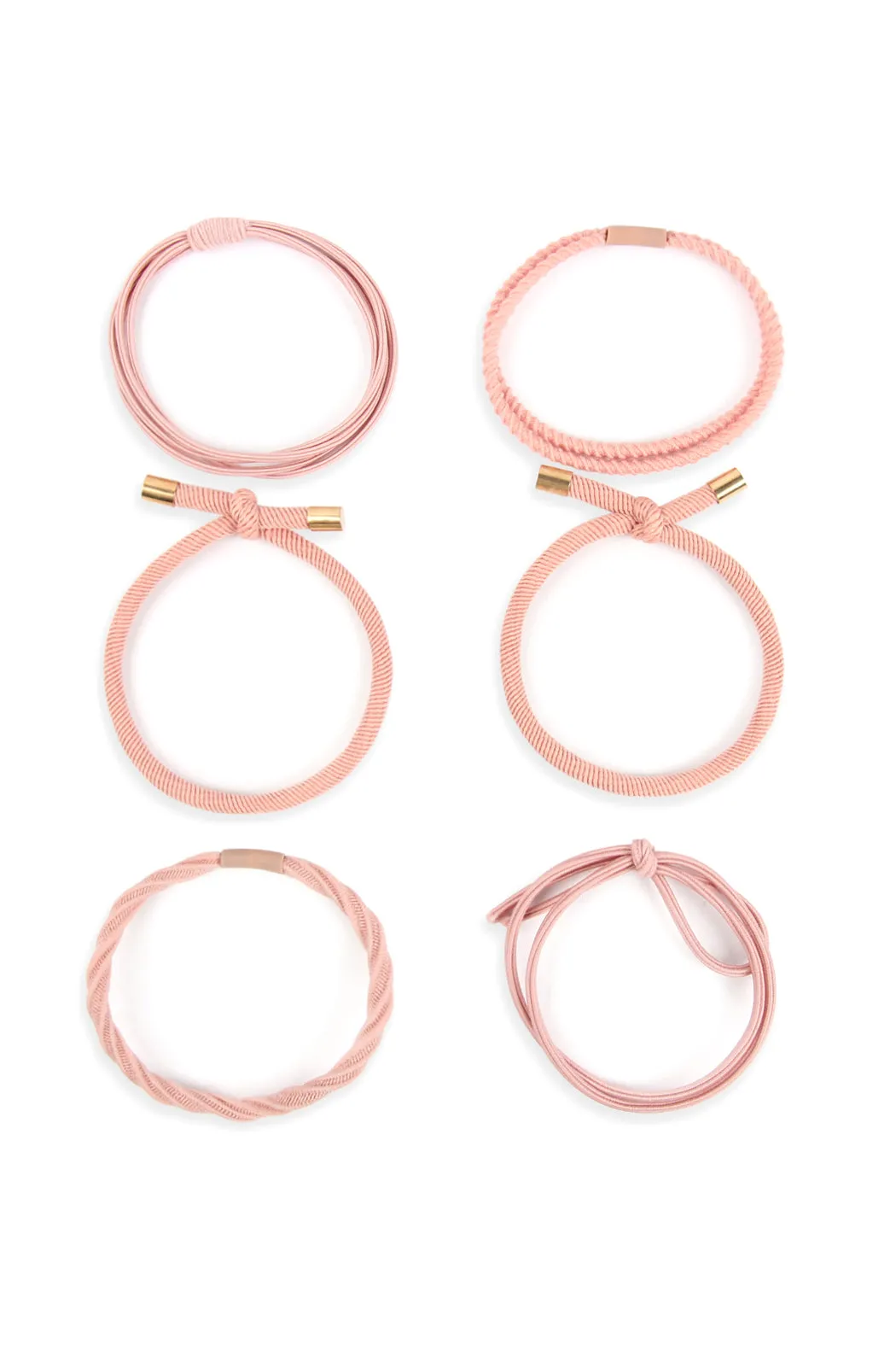 MIXED STRETCH PONYTAIL SET