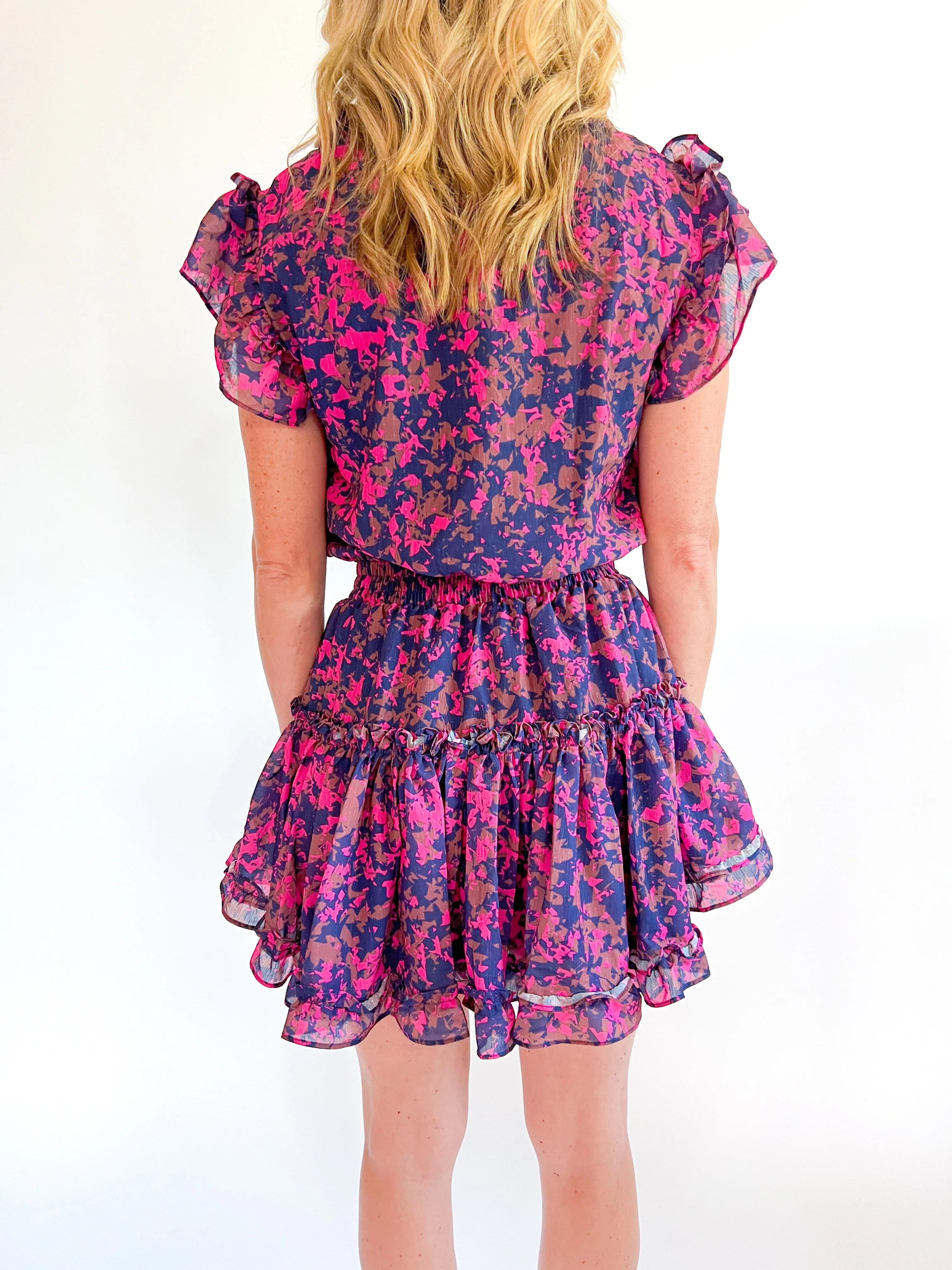 Monet Geo Ditsy Mini Dress