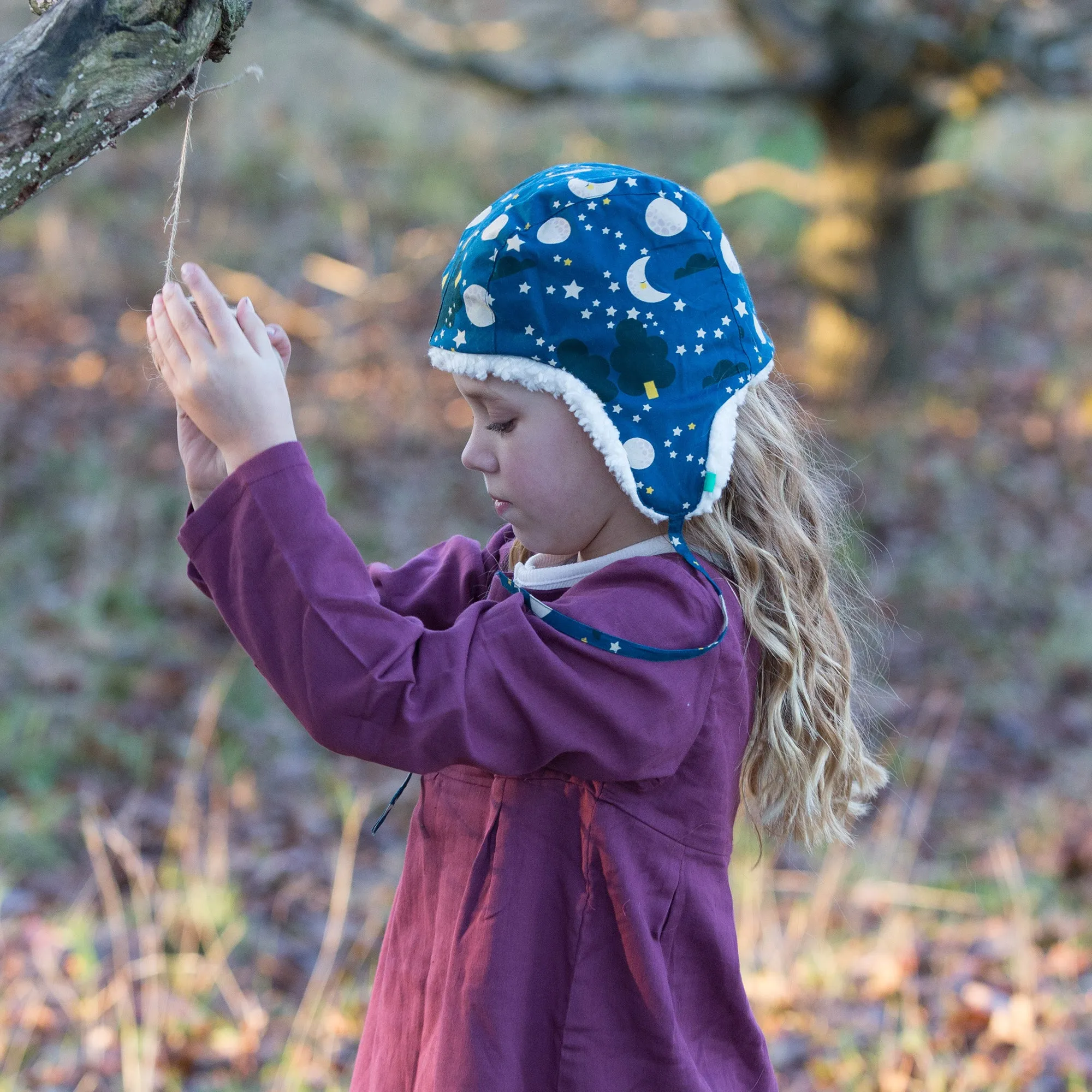 Moon & Stars Sherpa Hat