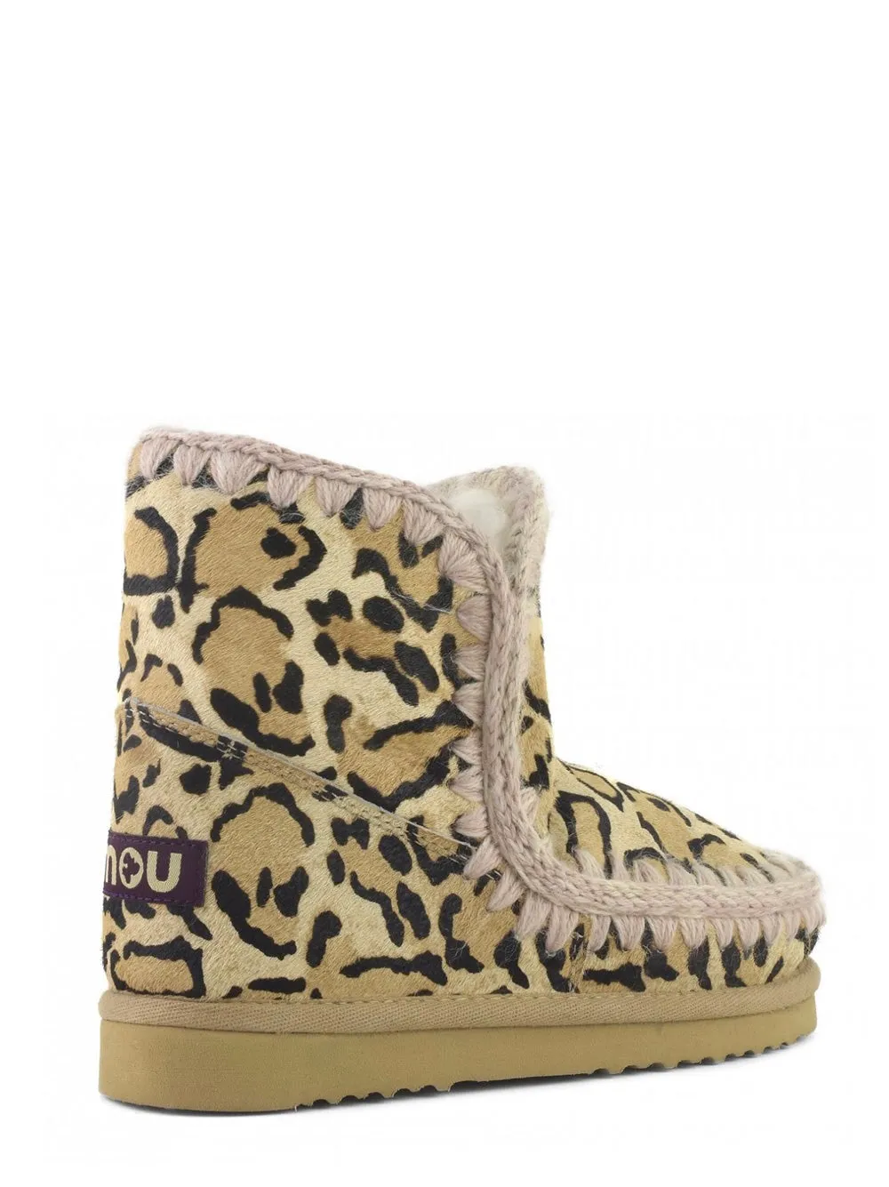 Mou Eskimo 18 Ponyskin in Big Leopard Sand