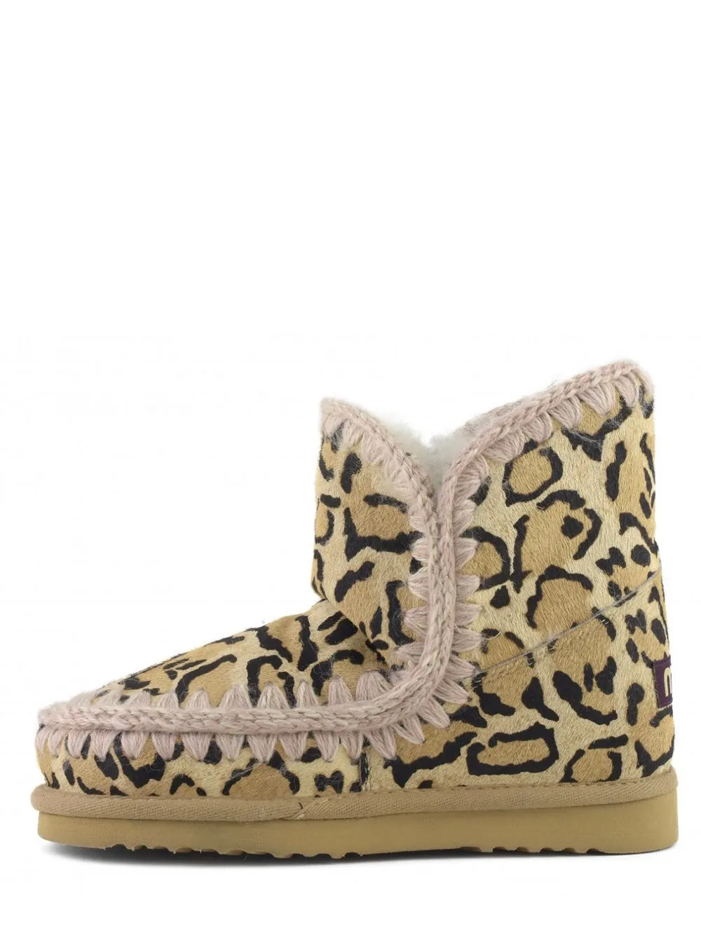 Mou Eskimo 18 Ponyskin in Big Leopard Sand