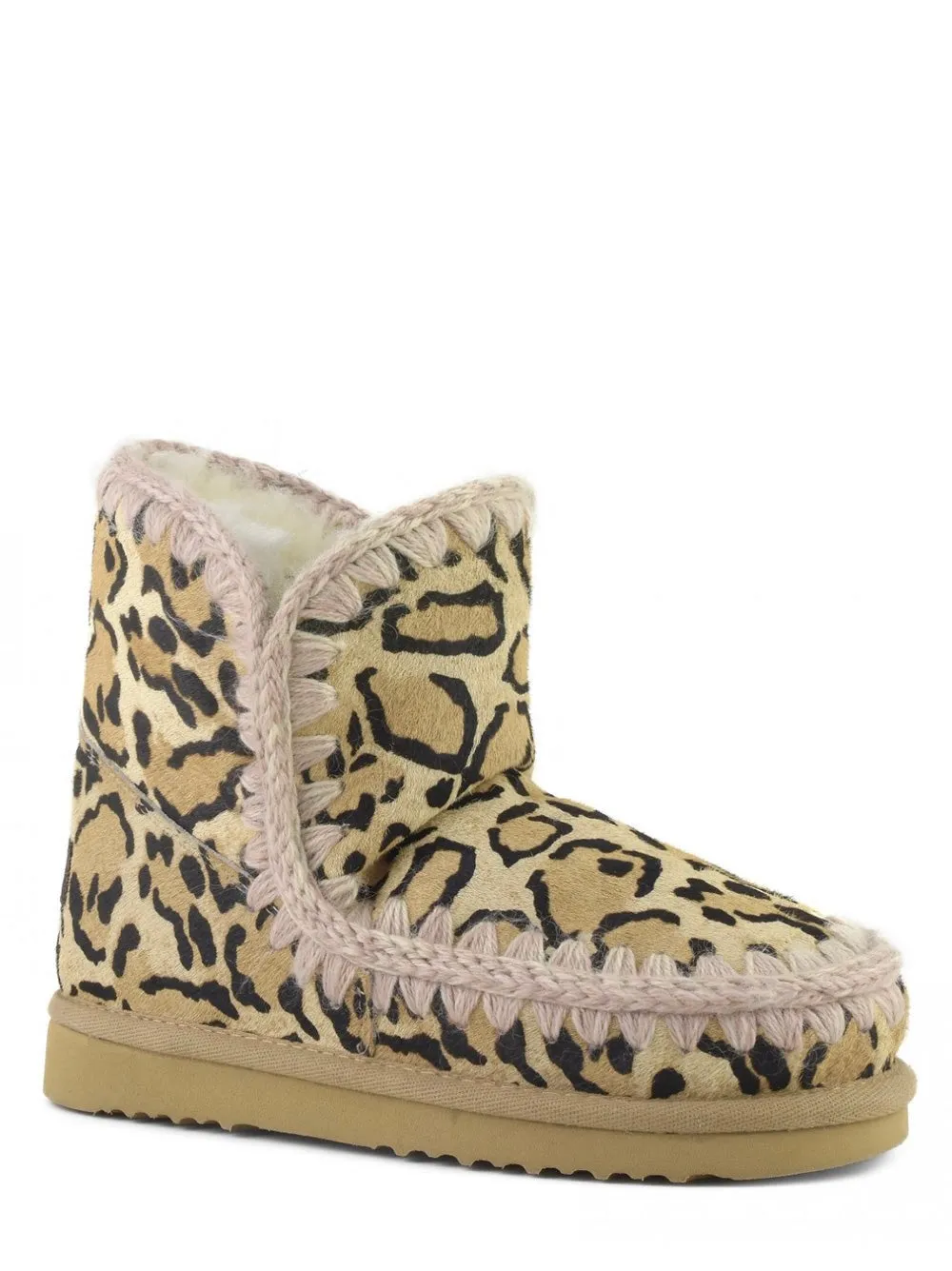Mou Eskimo 18 Ponyskin in Big Leopard Sand
