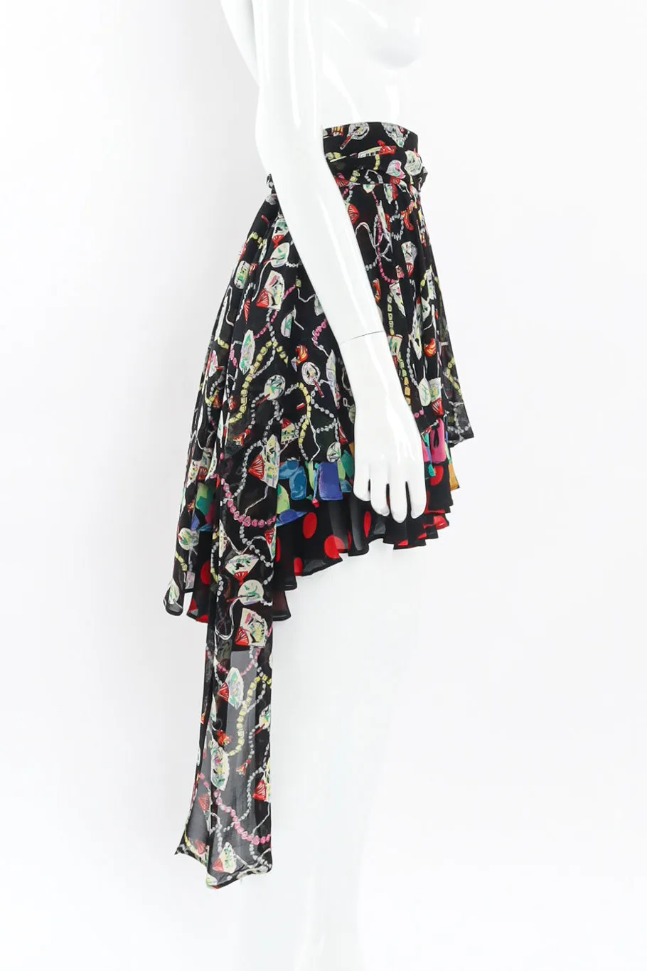 Multi-print Tiered Skirt
