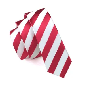 Narrow Red Striped Classic Ties