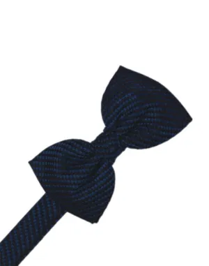 Navy Venetian Kids Bow Tie