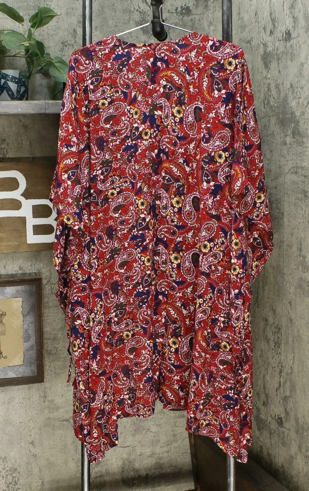 New Rhonda Shear Womens Kimono Robe With Side Ties. 682997-NEW X-Small / Small