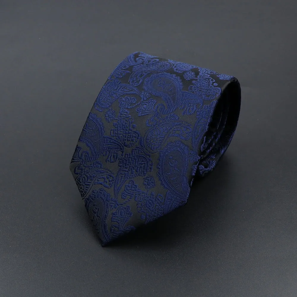 Novelty Ties For Men Cartoon Dog Dots Paisley Striped Fashion Mens Business Meeting Wedding Tuxedo Suit Shirt Daily Wear Cravat