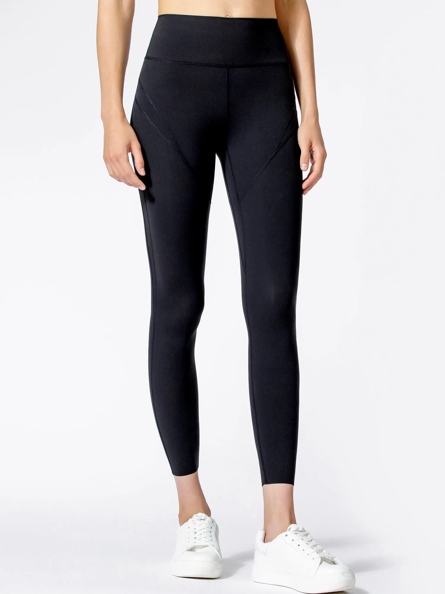 NUDE INCEPTION ANKLE CROPS, BLACK